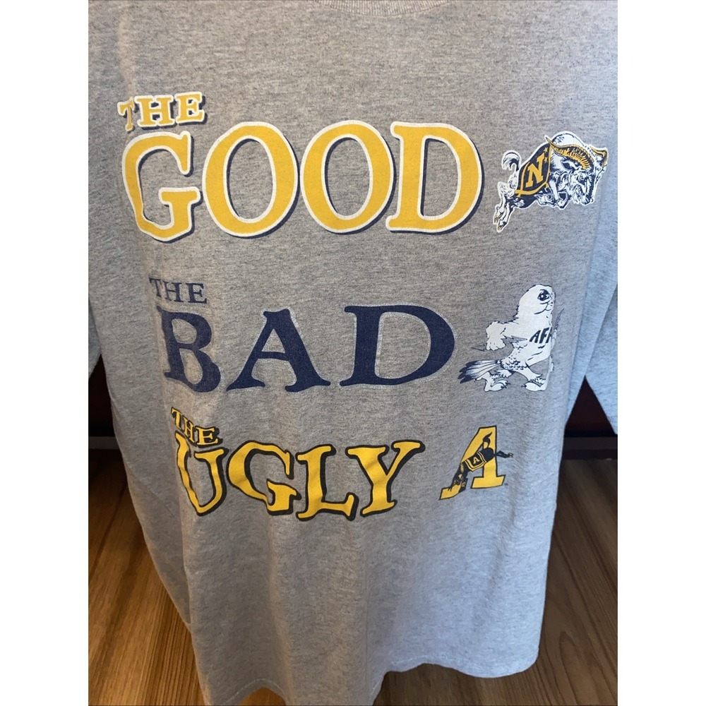 The Game Navy Football The Good Bad Ugly T Shirt Made In USA Size XL - Picture 3 of 7